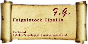 Feigelstock Gizella névjegykártya